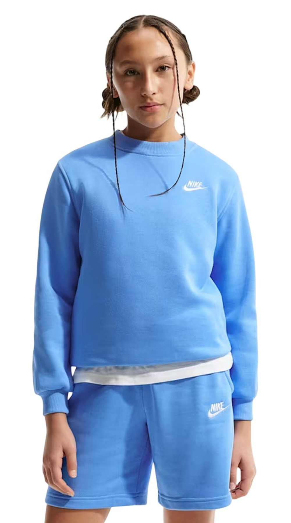 Детская теннисная куртка Nike Kids Sportswear Club Fleece - university blue/white
