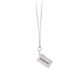 Balenciaga Polyester Lanyard Card Holder Women"s Silver