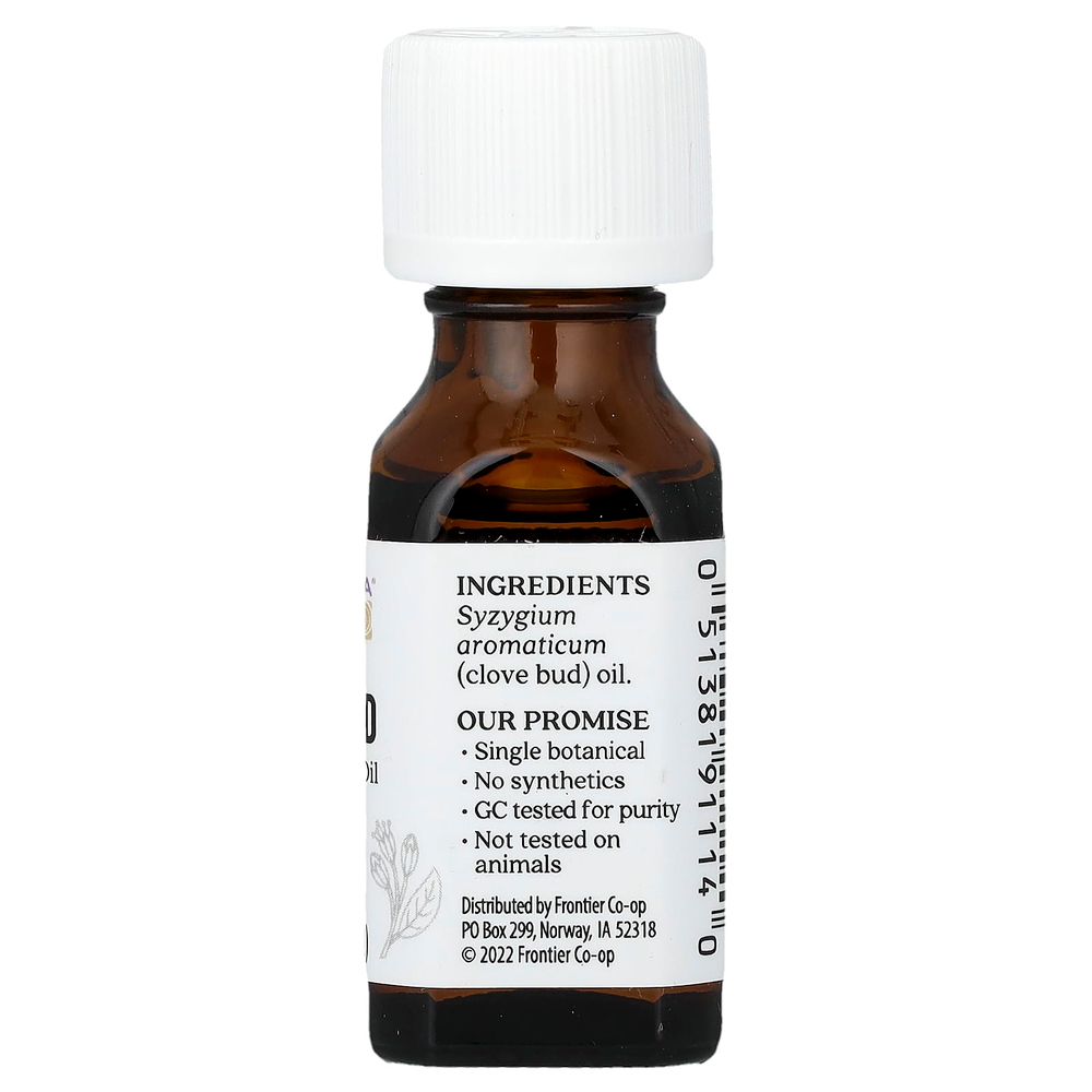 Aura Cacia, чистое эфирное масло, бутоны гвоздики, 15 мл (0,5 жидк. унции)