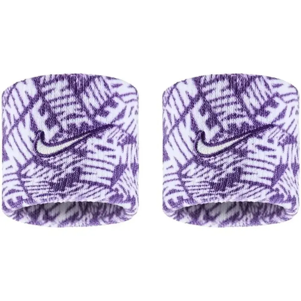Напульсник теннисный Nike Swoosh 2P - court purple/white