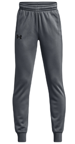 Штаны для мальчика теннисные Under Armour Boys' Armour Fleece Joggers - pitch grey/black