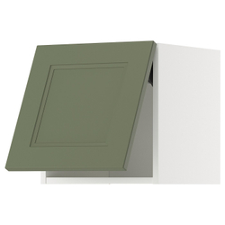 IKEA METOD  (ИКЕА МЕТОД)  -  Навесной шкаф - белый/Акстад серо-зелёный 40x40 см