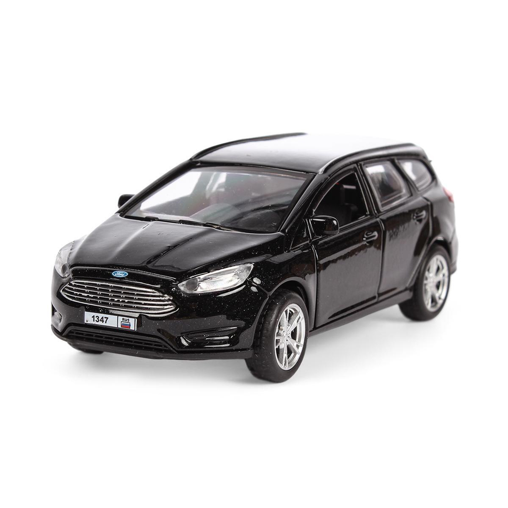 Модель ин. мет. "Ford Focus Turnier" 12см, двер, баг, черный, в коробка (Технопарк)
