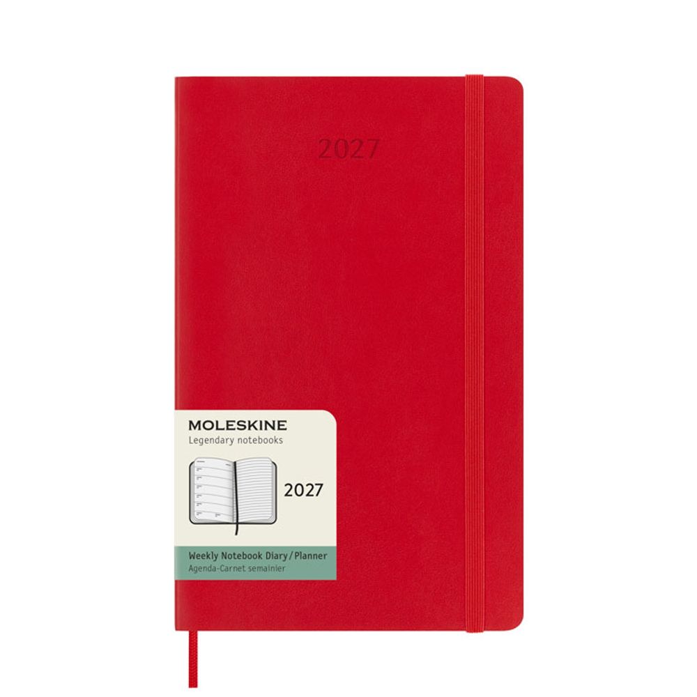 Еженедельник Moleskine Classic Soft WKNT Large на 2027 год (DSF212WN3)