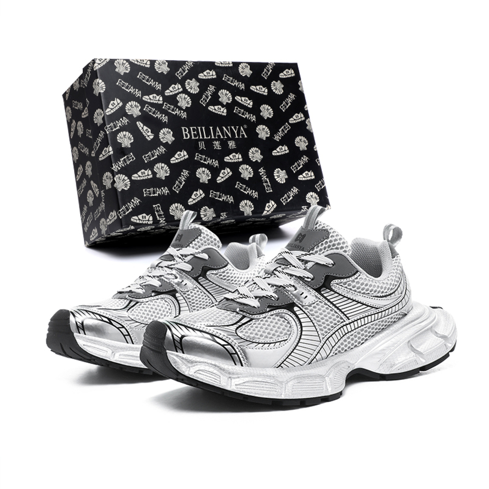 Beilianya Chunky Sneakers серебристый