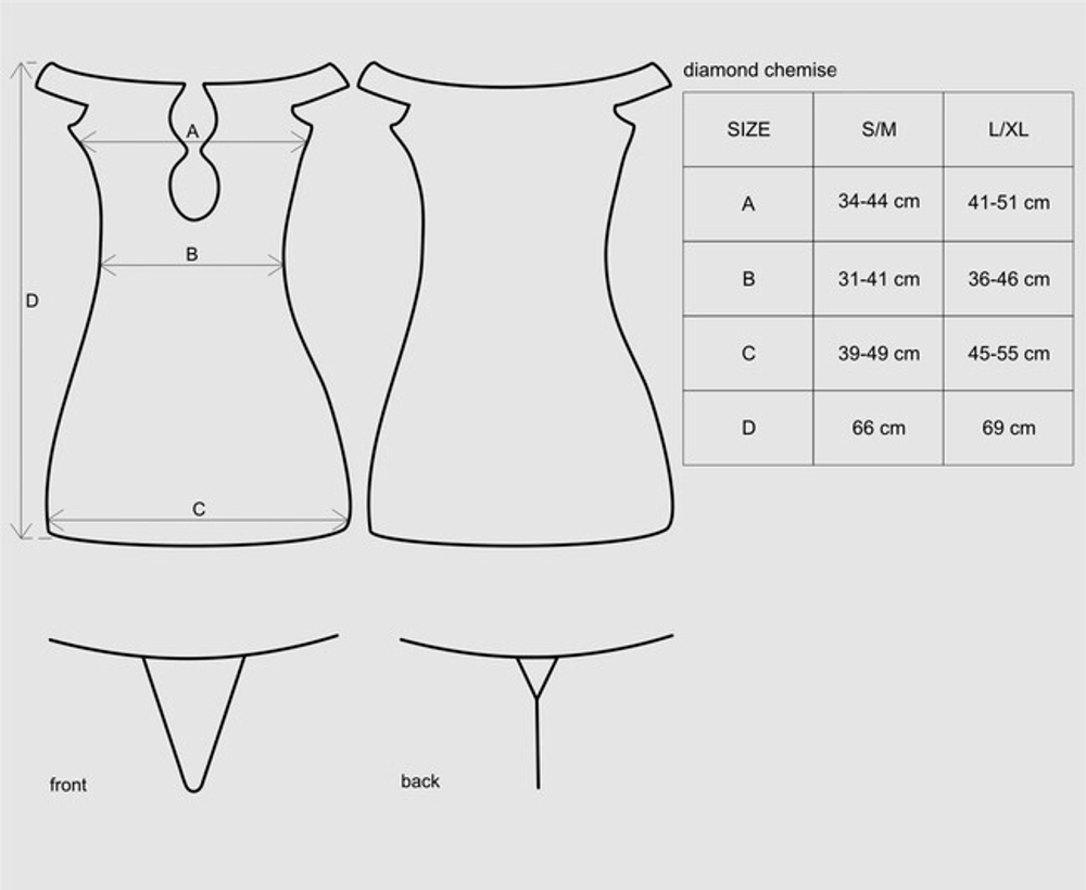 Черное платье с открытыми плечами и вырезом на груди с украшением Diamond Chemise LXL (46-48) (Цвет: черный)