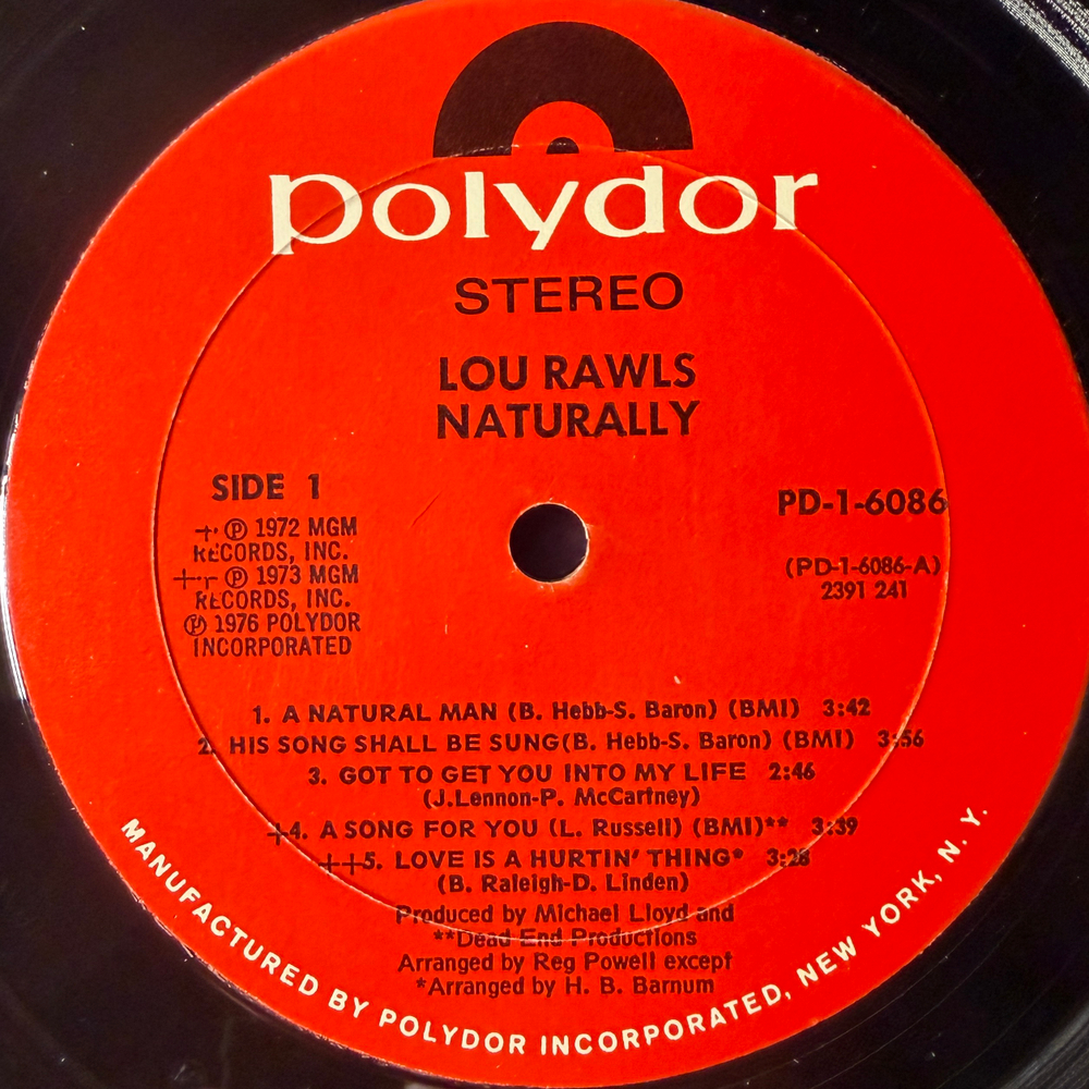 Lou Rawls ‎– Naturally (США 1976г.)