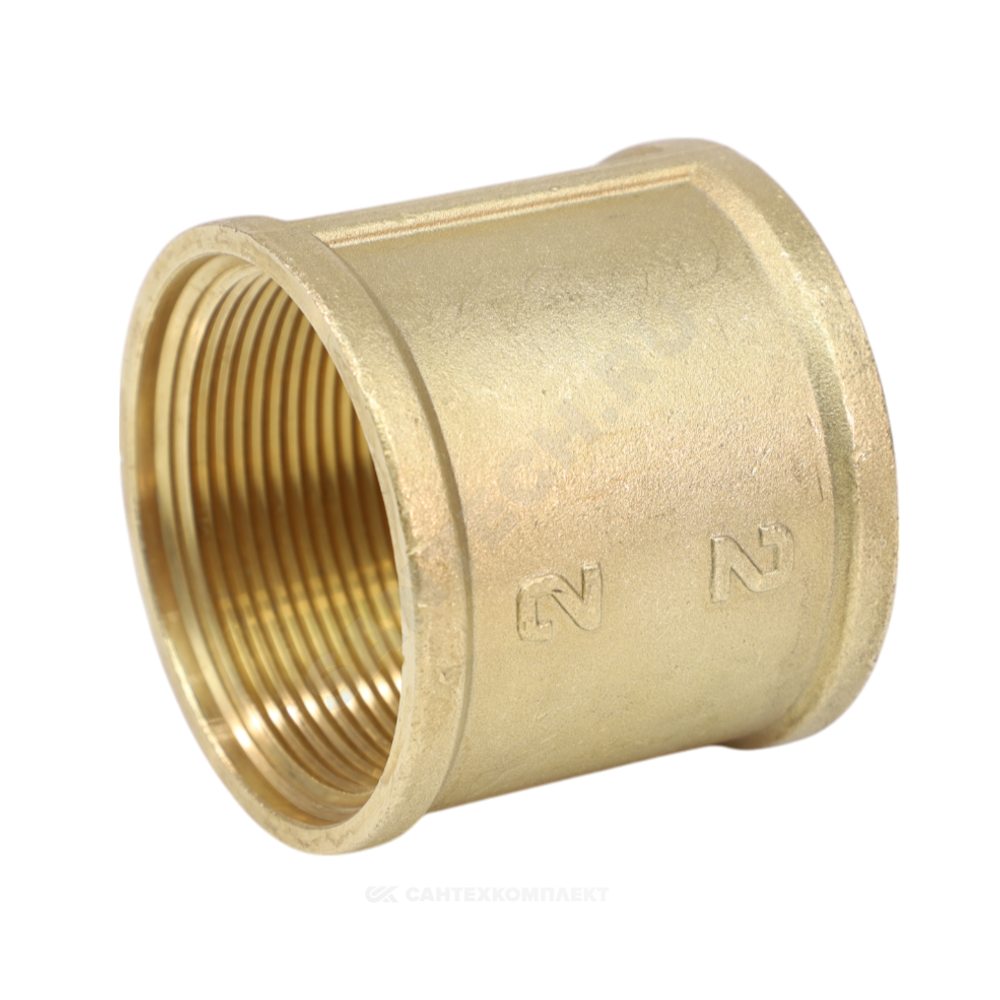 Муфта латунь Ду 50 (2") ВР/ВР VALFEX VF.170.L.200