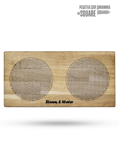 Дубовая сетка для динамика SW 525 White - Wood SQUARE (квадратная двойная)