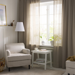 IKEA SILVERLÖNN  (ИКЕА СИЛВЕРЛЁНН)  -  Гардины, 2 шт. - бежевый/на шторной ленте 145x300 см