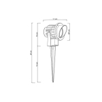 Грунтовый светильник Arte Lamp ELSIE A1309IN-1BK, 1хLED