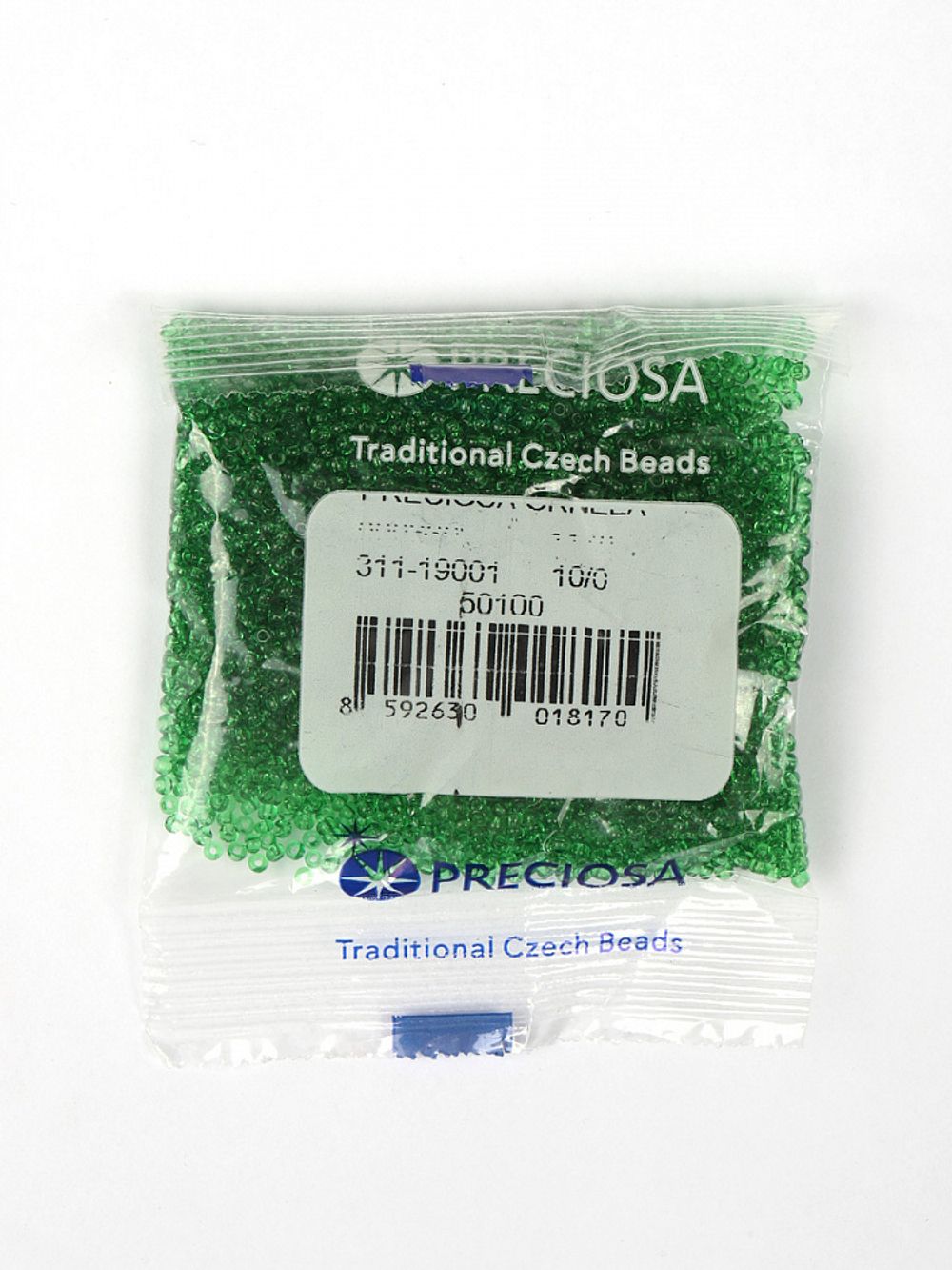 Бисер Preciosa 10/0 (2.3 мм), 50 г, арт.NT цв. 50100, 311-19001