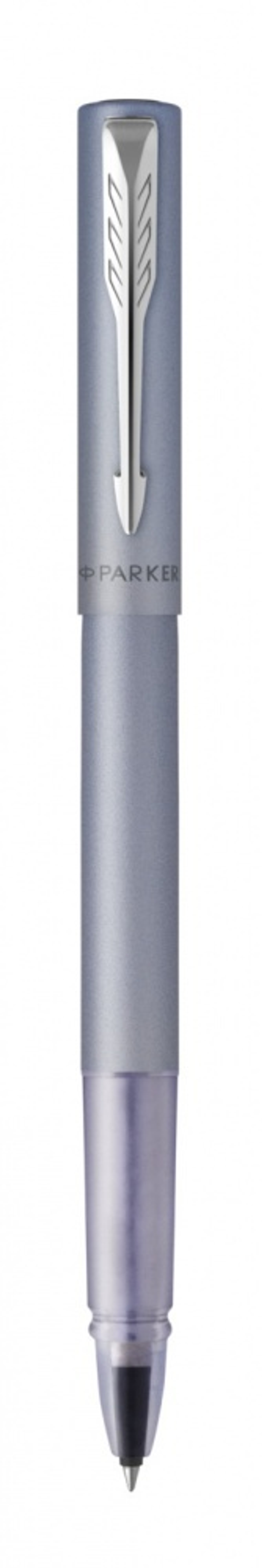 Ручка-роллер Parker Vector XL Silver Blue CT, цвет чернил black, стержень: F, в подарочной упаковке.
