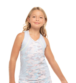 Футболка для девочки теннисная Lucky in Love Undercover Love Tank - glace