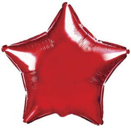 Фольгированный шар Звезда Red 18"/45см