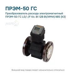Преобразователь расхода электромагнитный ПРЭМ-50 ГС L0/-/F Кл. B1 12В Bt/ИМИ/485 (К3)