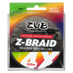 Шнур ZUB Z -BRAID MULTICOLOR 150m 0,16мм
