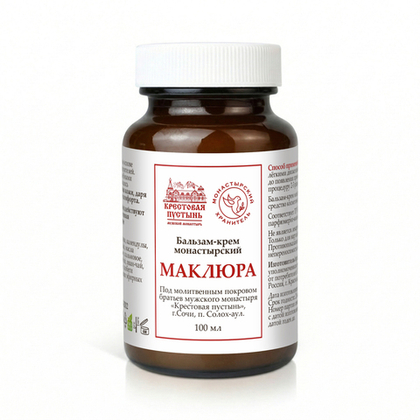 Бальзам-крем монастырский маклюра стекло, 100 мл, "Солох-Аул"
