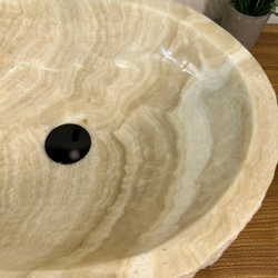 Раковина из оникса Erozy White EO-67001 50x40x15 из натурального камня
