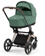 Коляска 3 в 1 Cybex Priam IV Rosegold complete и автокресло Cloud T i-Size Leaf Green Plus Leaf Green