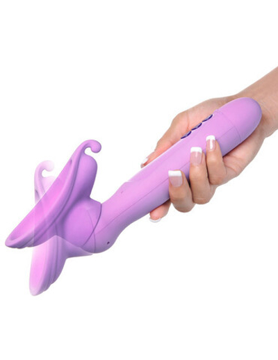 Вагинальная вибропомпа Fantasy For Her Vibrating Roto Suck-Her (Цвет: фиолетовый)