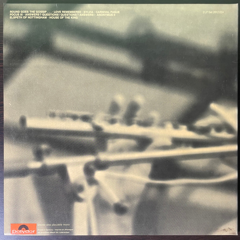 Focus ‎– Focus 3 2LP (Германия 1972г.)