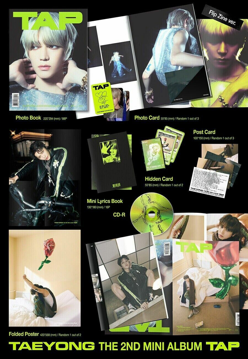 Альбом TAEYONG NCT - TAP [FLIP ZINE Ver.]
