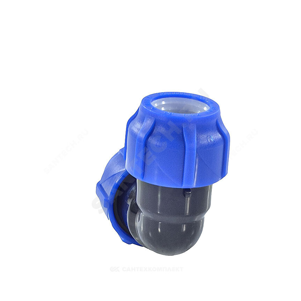 Отвод компрессионная ПЭ Дн 40х90гр Ру16 VALFEX 121001214040
