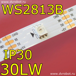 Адресная RGB лента WS2813B/IP30/30LW
