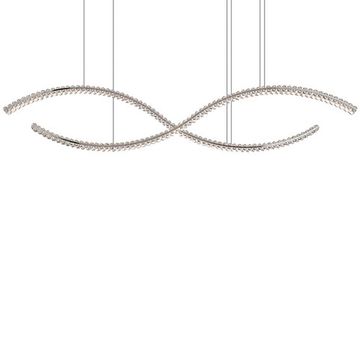 Подвесной светильник 80W 3100K 8242/160 chrome хром CRYSTAL Newport