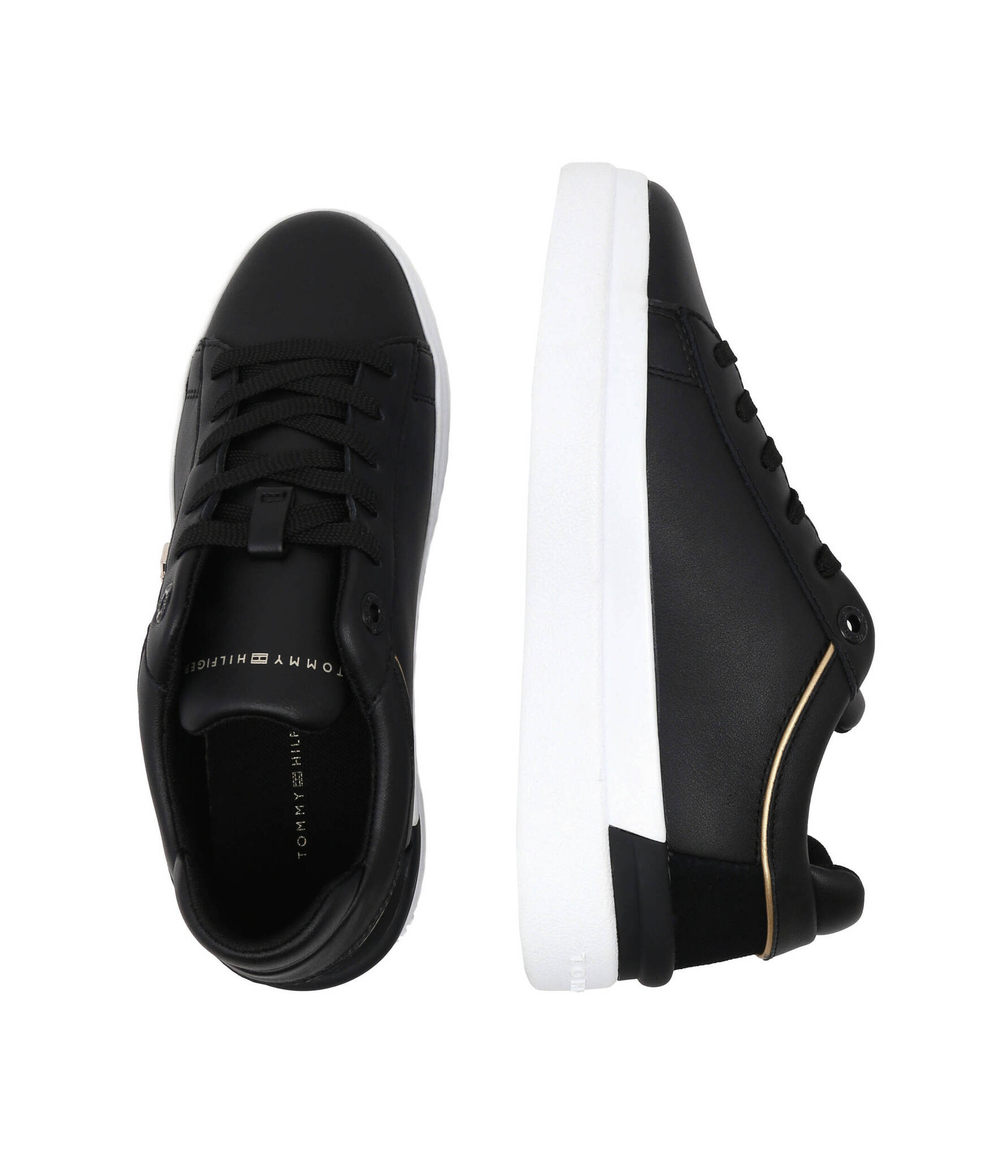 Кожаные кроссовки corp webbing court Tommy Hilfiger - черный(FW0FW07387)