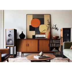 Полочная акустическая система со стойками Wharfedale Super Linton (with stand) Mahogany Red