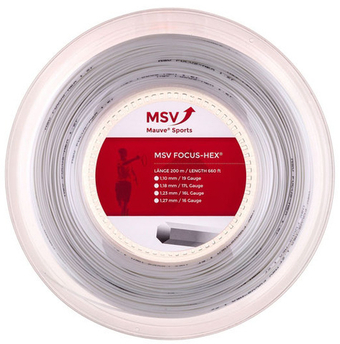 Теннисные струны MSV Focus Hex (200 m) - белый