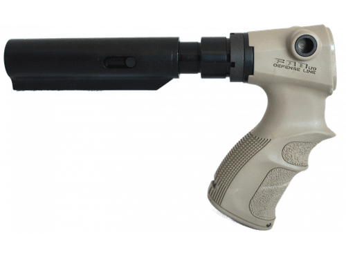 Телескопический приклад с амортизатором AGR 870 FK SB на Remington 870, песок, FAB Defense