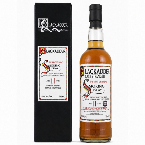 Виски Blackadder Smoking Islay Blended Malt Scotch, gift box, 0.7 л