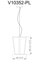 Светильник подвесной Moderli V10352-PL Grape