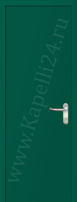 Дверь влагостойкая пластиковая KAPELLI multicolor ДГ RAL 6016 Бирюзово-зеленый + коробка