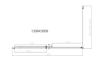 Душевой уголок Дайс (Dice) VSR-4D9013CL, 1300*900, хром, стекло прозрачное,