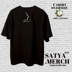 Satya merch футболка Oversize Black (Print 5)