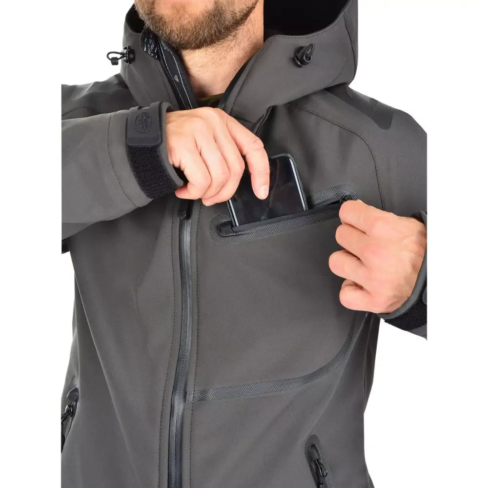 Костюм мужской "Сапсан I", softshell, серый, ХСН