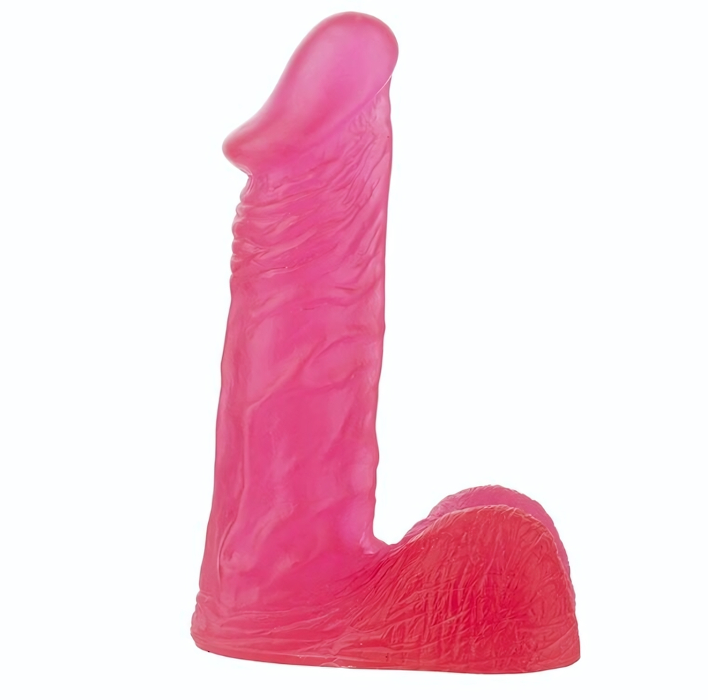 Розовый гелевый фаллоимитатор XSKIN 6 PVC DONG - 15 см. (Цвет: розовый)