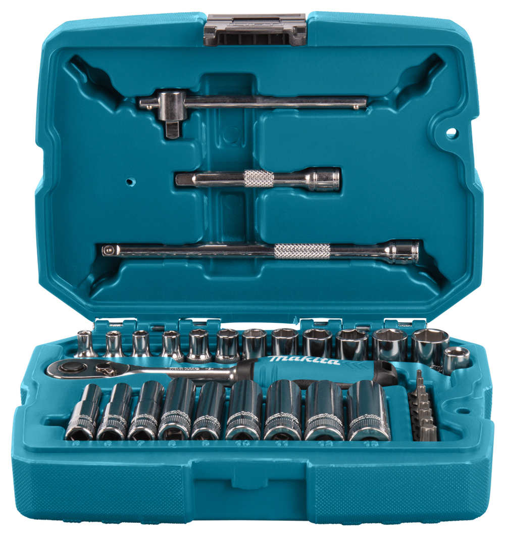 Набор ключей и головок 34 предмета 1/4 Makita B-65567