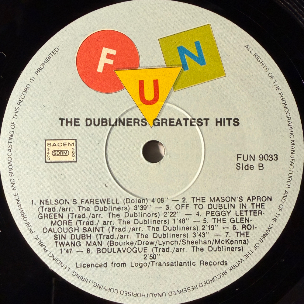 The Dubliners – Greatest Hits (Франция)