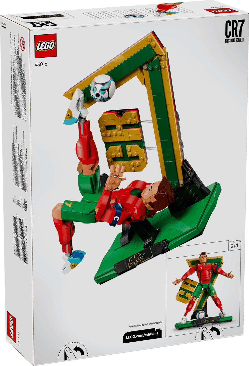 Конструктор LEGO Editions 43016 Cristiano Ronaldo – Soccer Legend