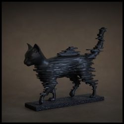 Миниатюра "Кошка. Матрица" , фотополимер