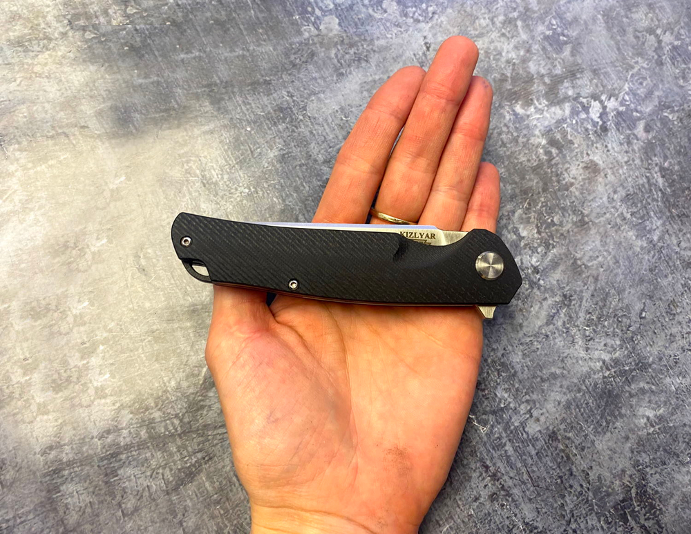Складной нож Shark Black, сталь D2, G-10, ТДК Кизляр