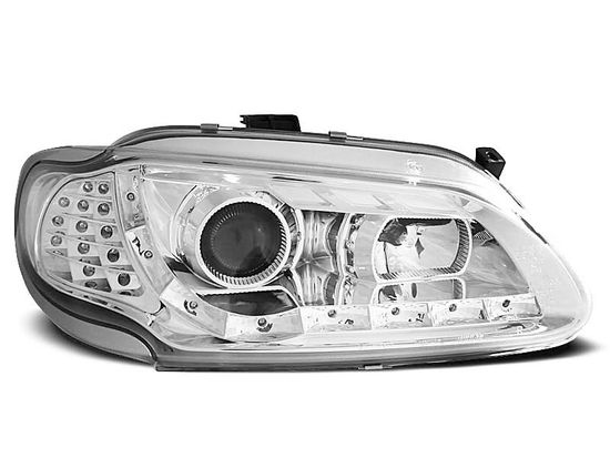 Передние фары Renault Megane 1/Scenic 1 daylight chrome