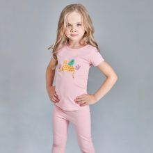 Розовая пижама для девочки "Леопард" KOGANKIDS