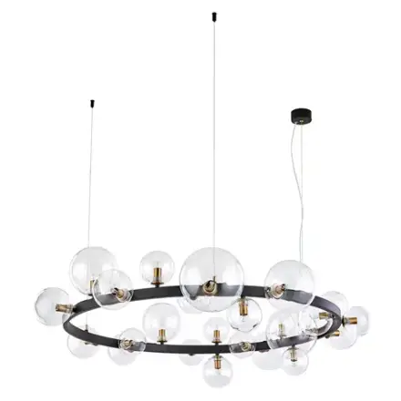 Подвесная люстра Arte Lamp VINCENT A7790SP-24BK, 24хG9