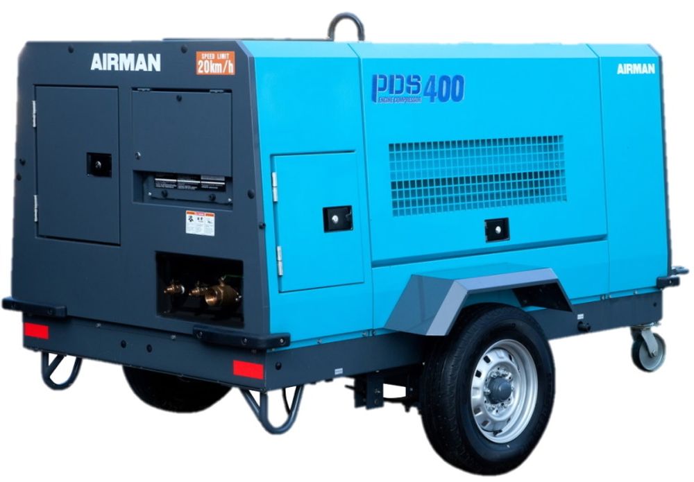 Винтовой компрессор Airman PDS400SC на шасси Винтовой компрессор Airman PDS400SC на шасси